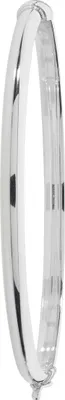 Produktbild von Klassischer 925 Sterling Silber Damen - Klappbar Armreif - 4mm, 7 Gramm; TRS21874