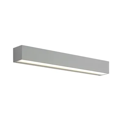Produktbild von Lucande LED-Außenwandlampe Lengo 50cm silber up/down 3.000 K
