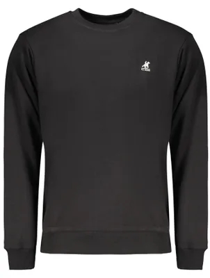 Produktbild von Schwarzes Herren-Sweatshirt ohne Reißverschluss mit Logo-Druck