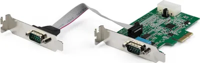 Obrázek produktu pro StarTech.com PEX2S953LP, Mini PCI Express, Sériový, PCIe 1.1, RS-232, 222366 h, CE, FCC