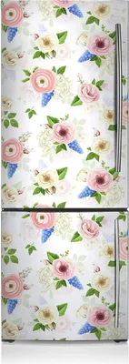 Produktbild von Kühlschrankmagnete Kühlschrank Magnetfolie Magnete Küche 60x190 cm - Gezogene Blumen