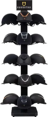 Image de Equestro Support Pour 20 Casques Noir Noir One Size