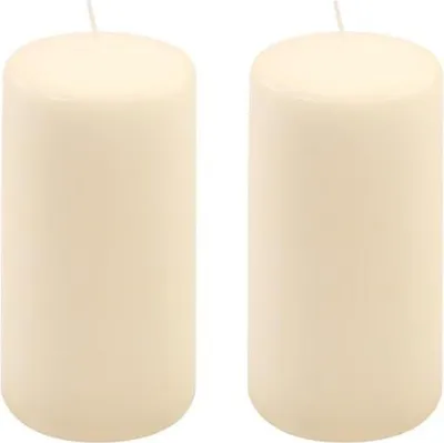 Obrázek produktu pro Sada sloupových svíček, 15 cm, Ø 7,5 cm, krémové, 2 ks