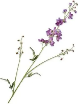 Produktbild von Kunstblume von Silk-ka – Seidenblume, Ritterspornzweig, lila-weiß, 101 cm, 2 Stück