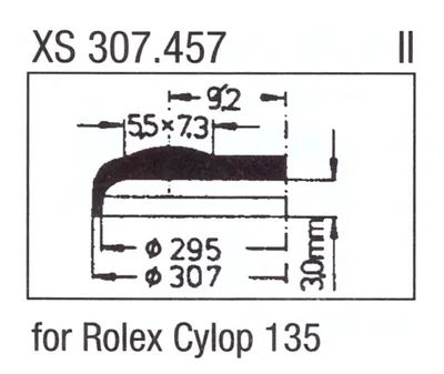 Obrázok produktu pre Glas XS 307.457 Stülpglas mit Lupe Kunststoff