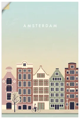 Produktbild von ARTland Wandbild, selbstklebend Amsterdam Größe: 60x90 cm