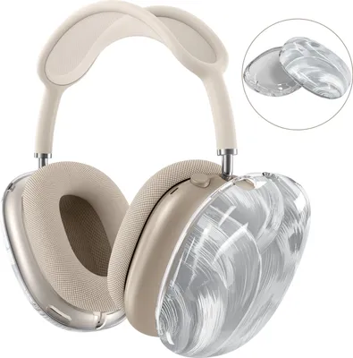 Produktbild von Hülle Kompatibel mit AirPods Max - Weiche TPU Ohrmuscheln Hülle – Glitzer