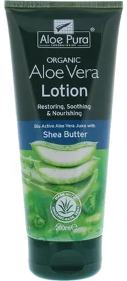 Productafbeelding van Optima Aloe pura organic aloe vera lotion (200 ml)