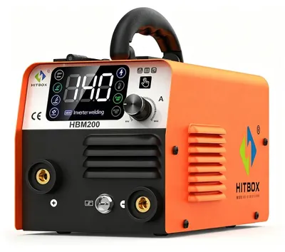 Image de Appareil de soudure - HBM200 3-en-1 - MIG sans gaz - MMA - TIG par contact - 20–120 A - 220–240 V - Prise européenne - Portable