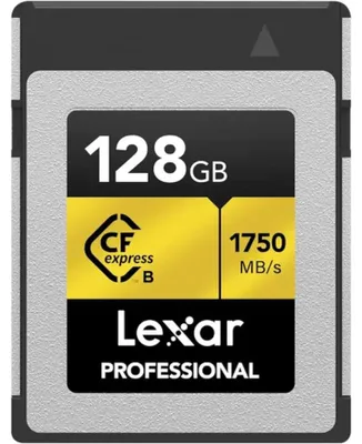 Produktbild von LEXAR CF EXPRESS 128GB Typ B Gold R1750/W1500 Karte