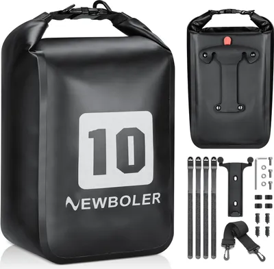 Zdjęcie produktu dla Torba rowerowa na widelec 10L Przeciwdeszczowa torba rowerowa na przedni bagaż do rowerów górskich i szosowych na długie dystanse Czarny Rozmiar specjalny