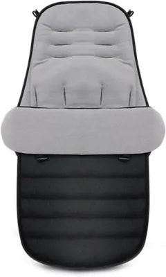 Produktbild von Winterzak für Kinderwagen und Buggy mit Kapuze - Universeller Schneezak Grau