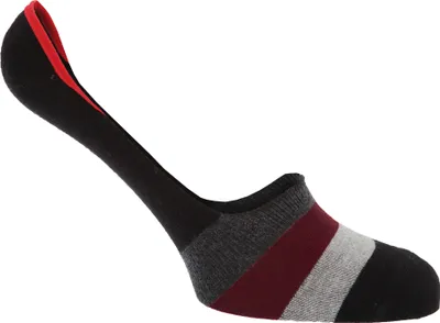 Produktbild von Herren Füßlinge / Sneakersocken, gestreift MB258 (40-45 EUR) (Pflaume/Grau/Schwarz)
