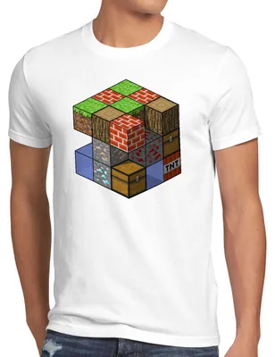 Produktbild von A.N.T. Mine Würfel Herren T-Shirt block würfel spiel game