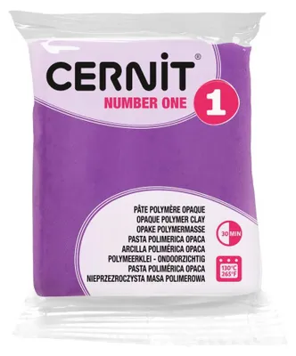 Produktbild von Cernit Polymer Clay N°1 Polymer-Ton Mauve 56 g