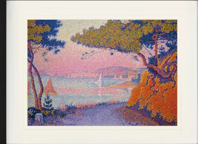Produktbild von Paul Signac Gerahmtes Bild Mit Edlem Passepartout | Wand-Bilder | Im Bilderrahmen - Golfe-Juan, 1896 (60 x 80 cm)
