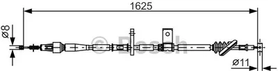 Produktbild von Bosch Seilzug, Feststellbremse Rechts 1 987 482 094