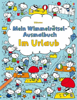 Produktbild von Mein Wimmelrätsel-Ausmalbuch: Im Urlaub