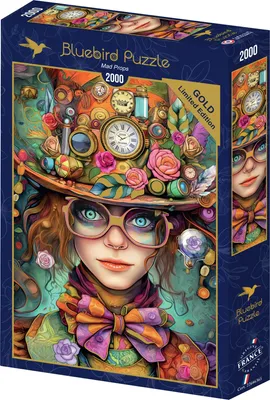 Zdjęcie produktu dla BLUEBIRD Puzzle Gold Edition (edycja złota) Szalony kapelusz, 2000 elementów