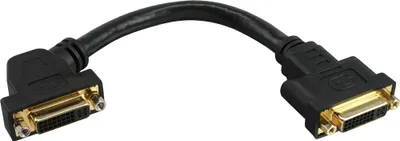 Image de InLine® 17301G Câble adaptateur DVI-I, 24+5 DVI prise femelle sur prise femelle, à encastrer, e contacts, 0,2m