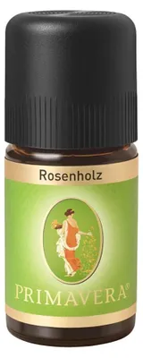 Produktbild von Primavera Ätherisches Rosenholzöl (Aniba rosaeodora) 5ml, Wasserdampfdestilliert, 12er Pack