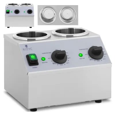 Obrázek produktu pro Expondo Royal Catering ohřívač omáček – 2 x 1 l – ovládací panel nahoře –