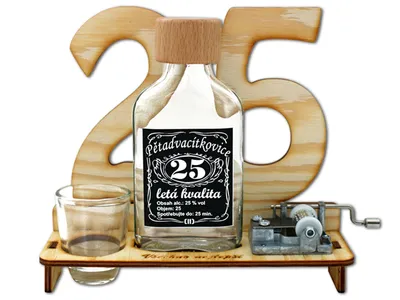 Obrázek produktu pro Značka na výročí 25 let s flašinetem