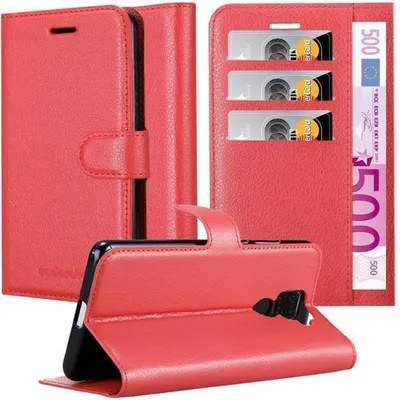 Obrázek produktu pro Cadorabo Case for Huawei MATE 30 LITE Protective Case in Red Pouzdro na mobilní telefon s magnetickým zavíráním