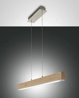Produktbild von Fabas Luce LED-Pendelleuchte LB25 Eichenholz 43W 3870lm 3000K