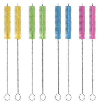 8er-Set Flaschenbürsten, 20 cm, 15 mm Ø, Mehrfarben