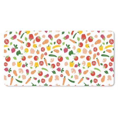 Produktbild von MuchoWow® Mauspad Mousepad Gemüse - Regenbogen - Vegan - Muster 60x30 cm - Mousepads - Maus Mat - Pad - Mausunterlage - Nachhaltig