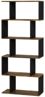 Immagine prodotto di Libreria 5 Ripiani 70x29,5x163 cm in Legno Marrone Rustico