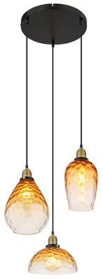 Immagine prodotto di Globo Lighting|Lampada a sospensione in metallo nero opaco, 3x E27