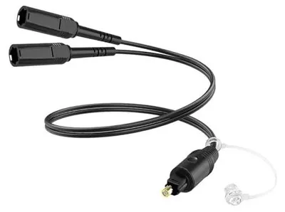 Zdjęcie produktu dla Rozdzielacz optyczny toslink 1 wejście 2 wyjścia kabel adapter audio