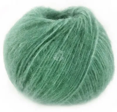 Produktbild von Lana Grossa ALPACA AIR II 50 g Leichtes Alpaka-Schlauchgarn mit Baumwollanteil 140 m Farbe 023 - helles Seegrün