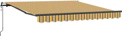 Produktbild von Einziehbare Markise Mehrfarbig 300 x 250 cm Stoff und Aluminium