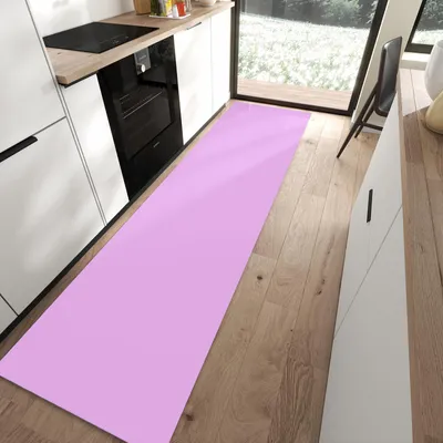 Produktbild von Küchenteppich 80x300cm rutschfest & abwischbar PVC Läufer - Violetter Hintergrund II