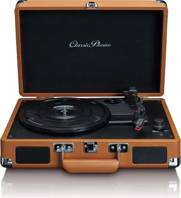 Produktbild von Classic Phono TT-10BN - Kofferplattenspieler mit Lautsprechern - Braun