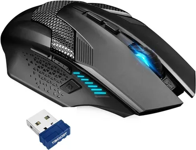 Image de Souris sans fil - Souris de jeu - Précision optimale - 8 boutons programmables - 4800 DPI - Noir