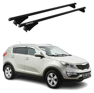 Obrázok produktu pre Tiger priečne strešné nosiče pre Kia Sportage 2010–2015, čierne