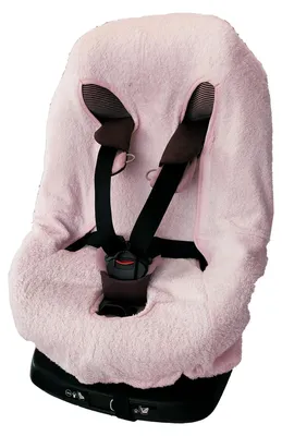 Imagen del producto de Funda universal de felpa rosa para asientos de coche