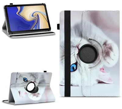 Produktbild von Tablet Hülle Samsung Galaxy Tab S4 10.5 Tasche Schutzhülle Case Cover DrehbarFarben:Motiv 9
