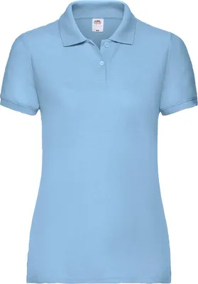 Immagine prodotto di Fruit of the Loom 63-212-0 | Lady-Fit 65/35 Polo da donna - Colore: Blu cielo - Taglia: XXL