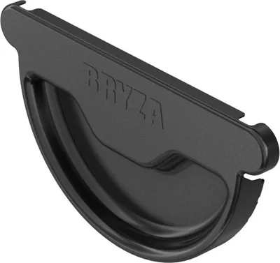 Produktbild von BRYZA Dachrinnenvorkopf verzinkt Ø 150 mm, Schwarz RAL 9005