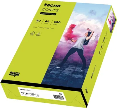 Produktbild von Tecno Colors Leuchtendgruen Papier A4