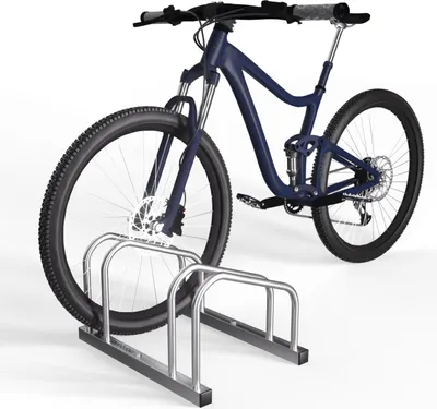 Image de MONZANA® Râtelier 2 vélos métal support de rangement pneu 65 mm max range-vélos support rangement vélo VTT enfants BMX