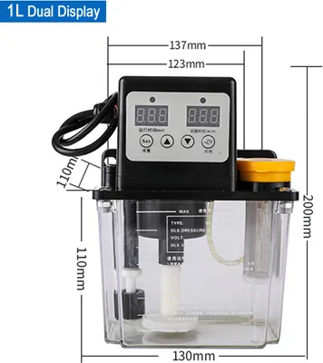 Produktbild von 1L automatische elektrische Schmierpumpe Öler CNC-Pumpe Dual-Digitalanzeige