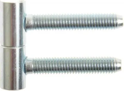 Produktbild von Einschraubscharnier 12,5x40 weiß verzinkt A62-00-00/C