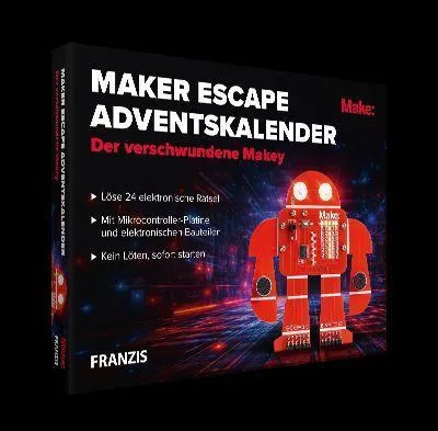 Produktbild von FRANZIS 67246 - Maker Escape Adventskalender: Der verschwundene Makey