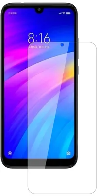 Produktbild von 1x Schutzfolie für Xiaomi Redmi 7 - Anti-Shock 9H Folie dipos Glass Kunststoffglas